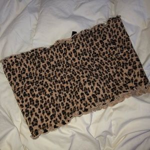 Super cute cheetah print tube top!!!